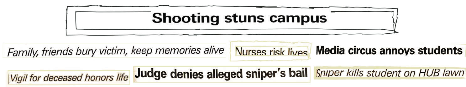 HUB shooting headlines